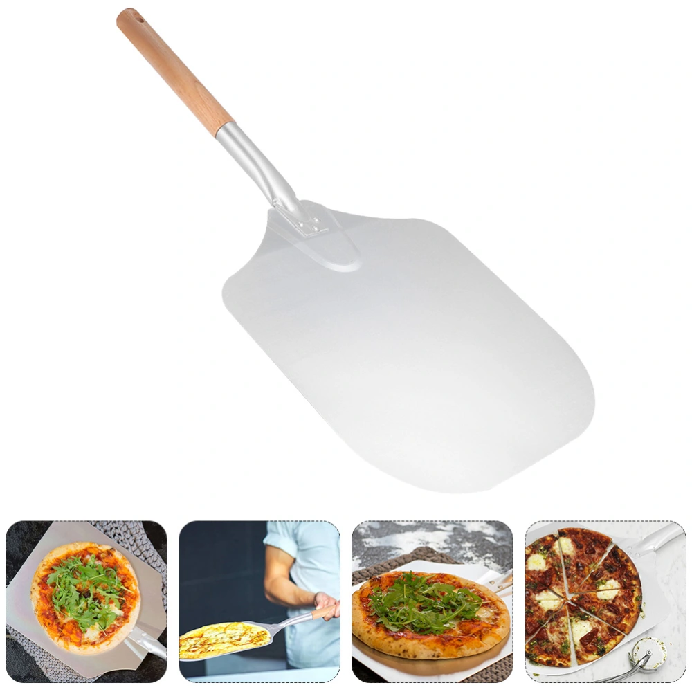 1pc Pizza Shovel Wood Handle Pizza Spatula Non-stick Pizza Paddle for Home Restaurant