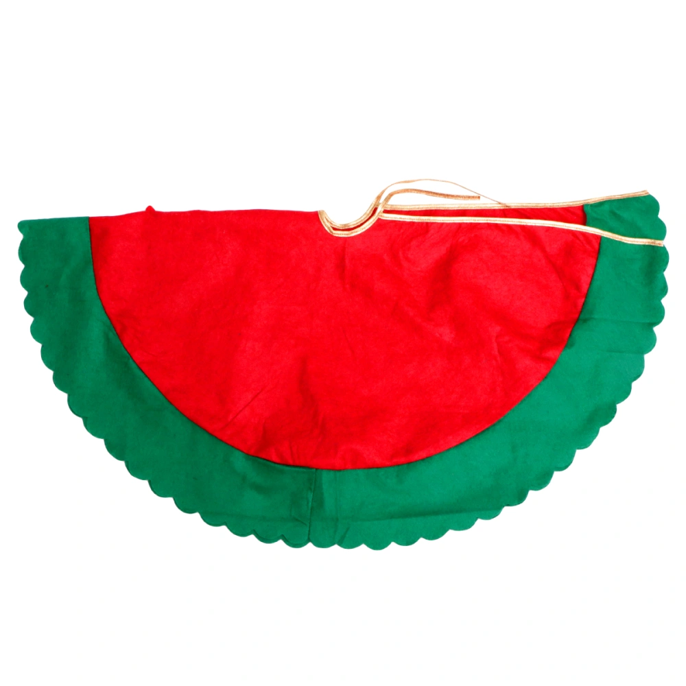 1Pc Christmas Tree Skirt Decorative Props Party Tree Apron Floor Ornaments