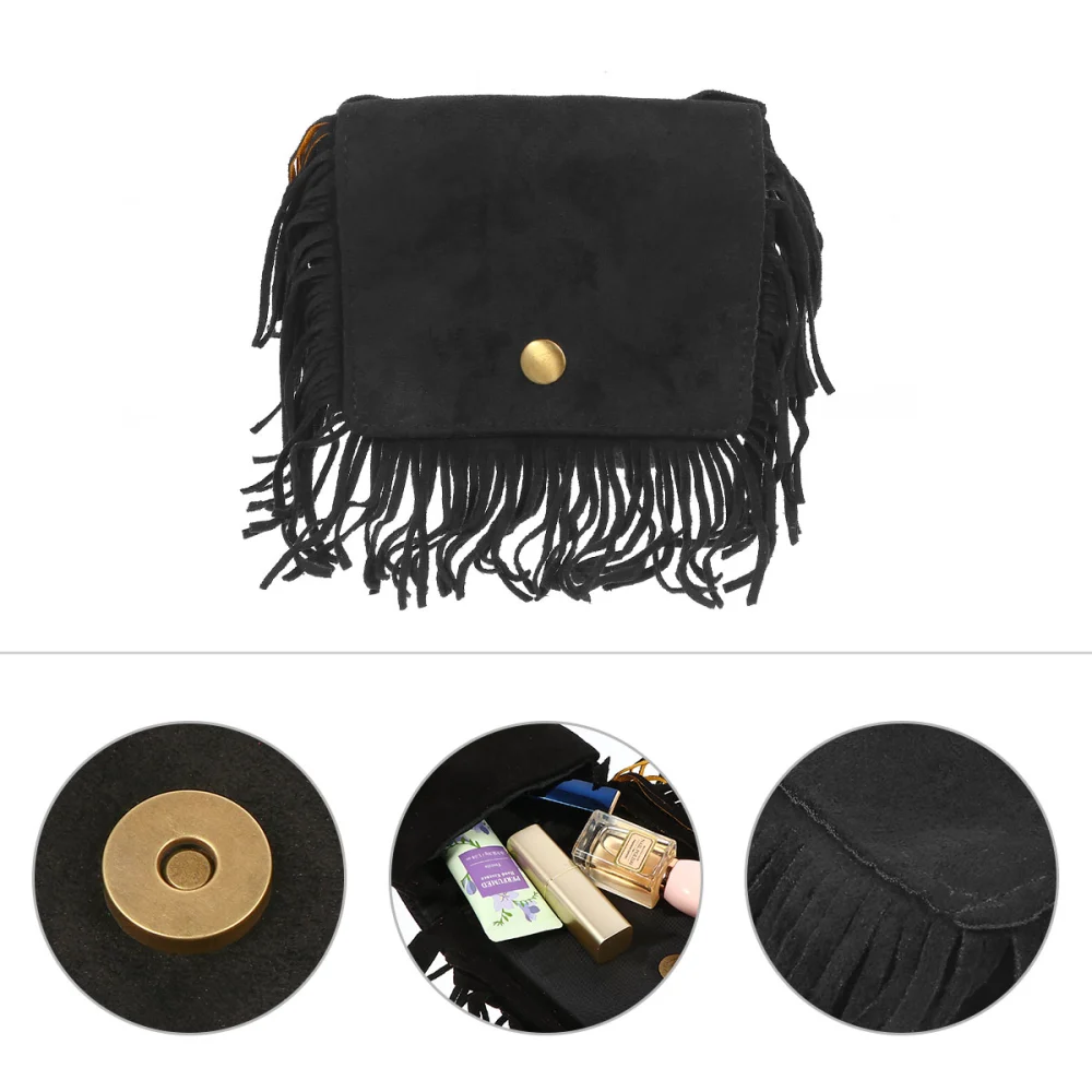 1pc Creative Kids Tassels Bag Single Shoulder Bag Cross-body Bag Coin Purse