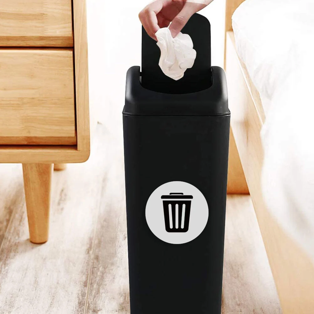 12Pcs Trash Can Recycle Stickers Waste Sorting Decal Sticker Recycling Bin Signs