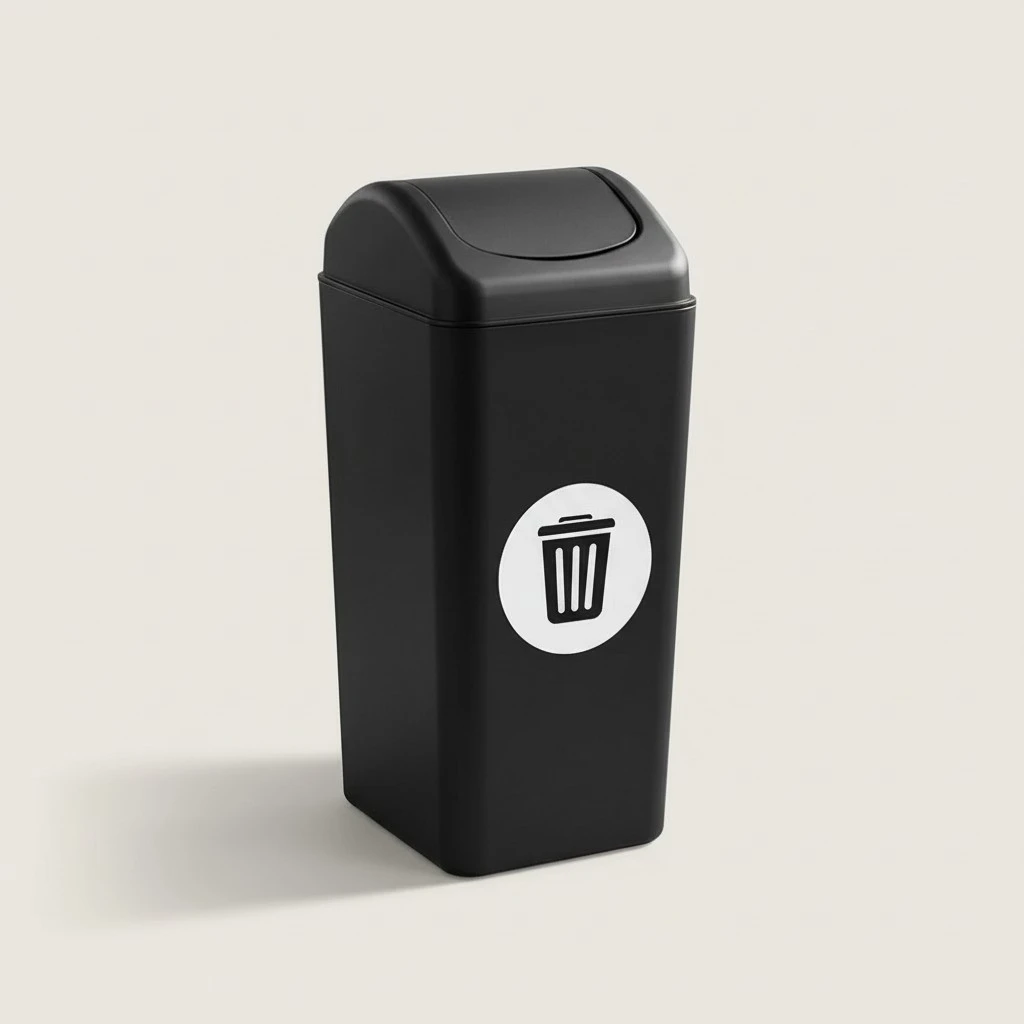 12Pcs Trash Can Recycle Stickers Waste Sorting Decal Sticker Recycling Bin Signs