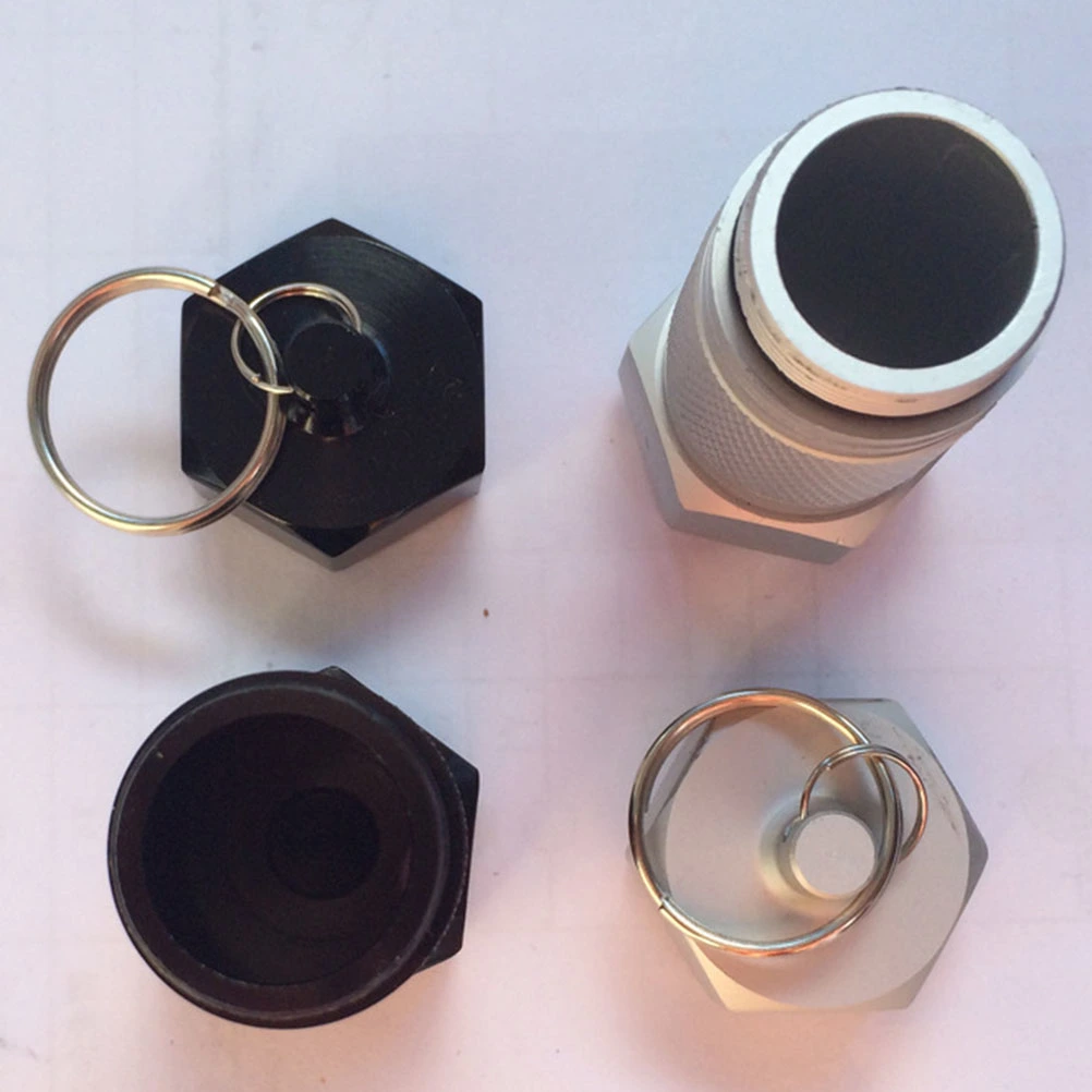 2pcs Mini Gallipot Key Ring First Aid Pill Bottle Keychain Cartridge Case Key Holder for Key