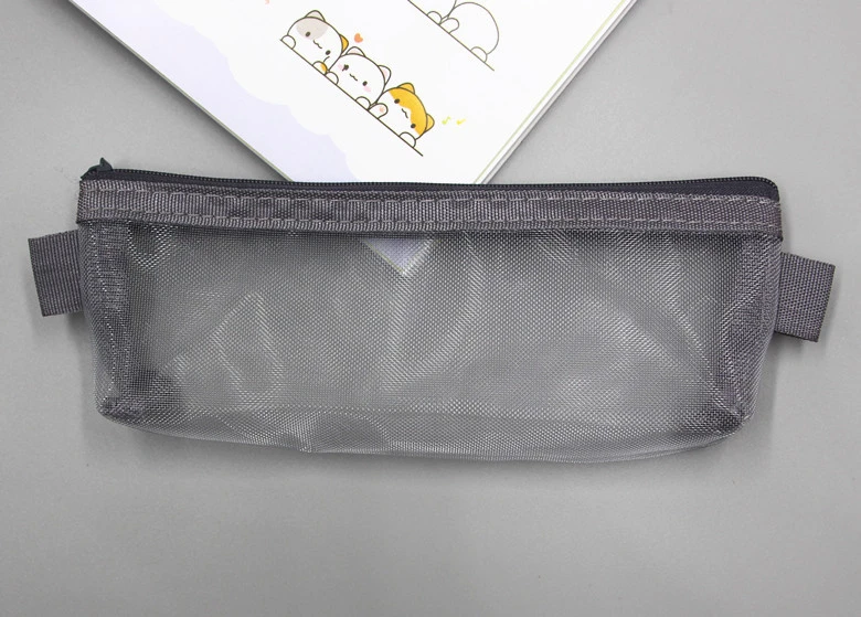 Multi-use Pen Bag Large Stationery Bag Mesh Pencil Storage Organizer Stationery Storage Bag