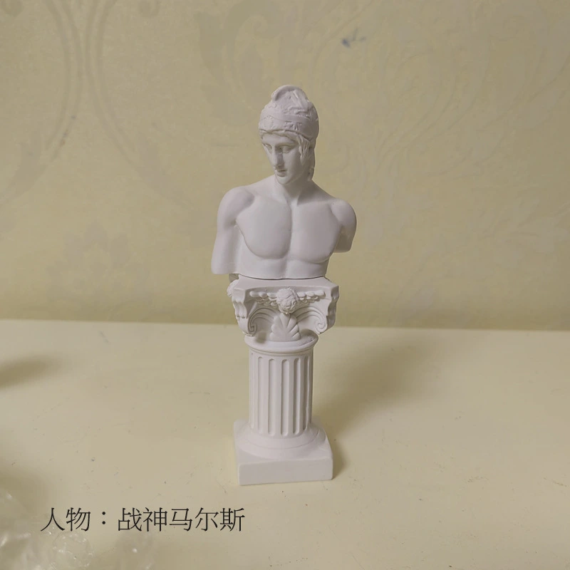 1 Set Roman Column Resin Statue Greek Statue Resin Sculpture Home Table Decoration