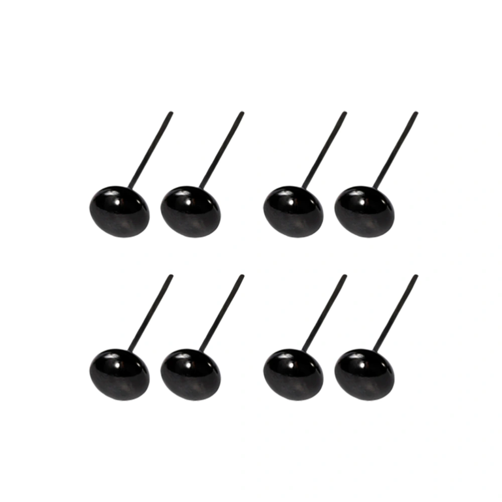 200 Pairs DIY Animal Eyes Black Eye Plastic Eye for DIY Plush Toy Scrapbooking Crafts Projects Size 5mm