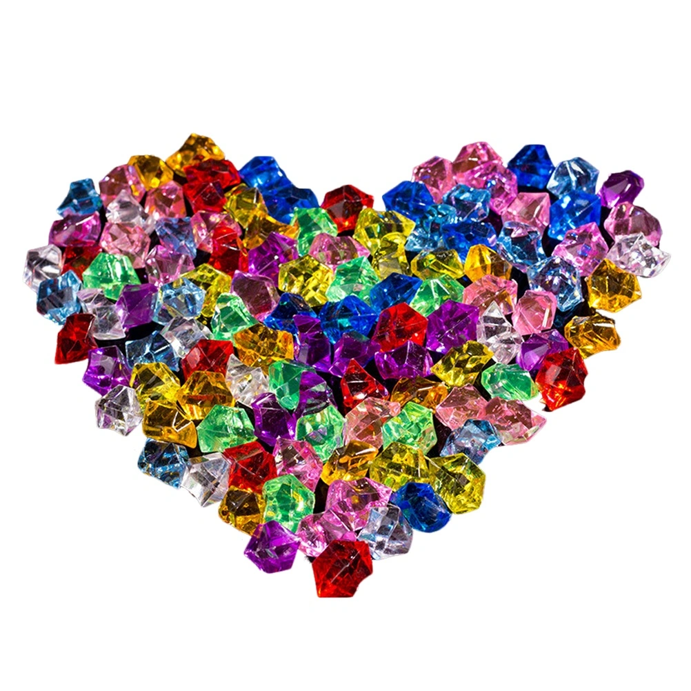 95pcs/lot Acrylic Crystal Crafts Stone Colorful for Home Wedding Christmas Decorations