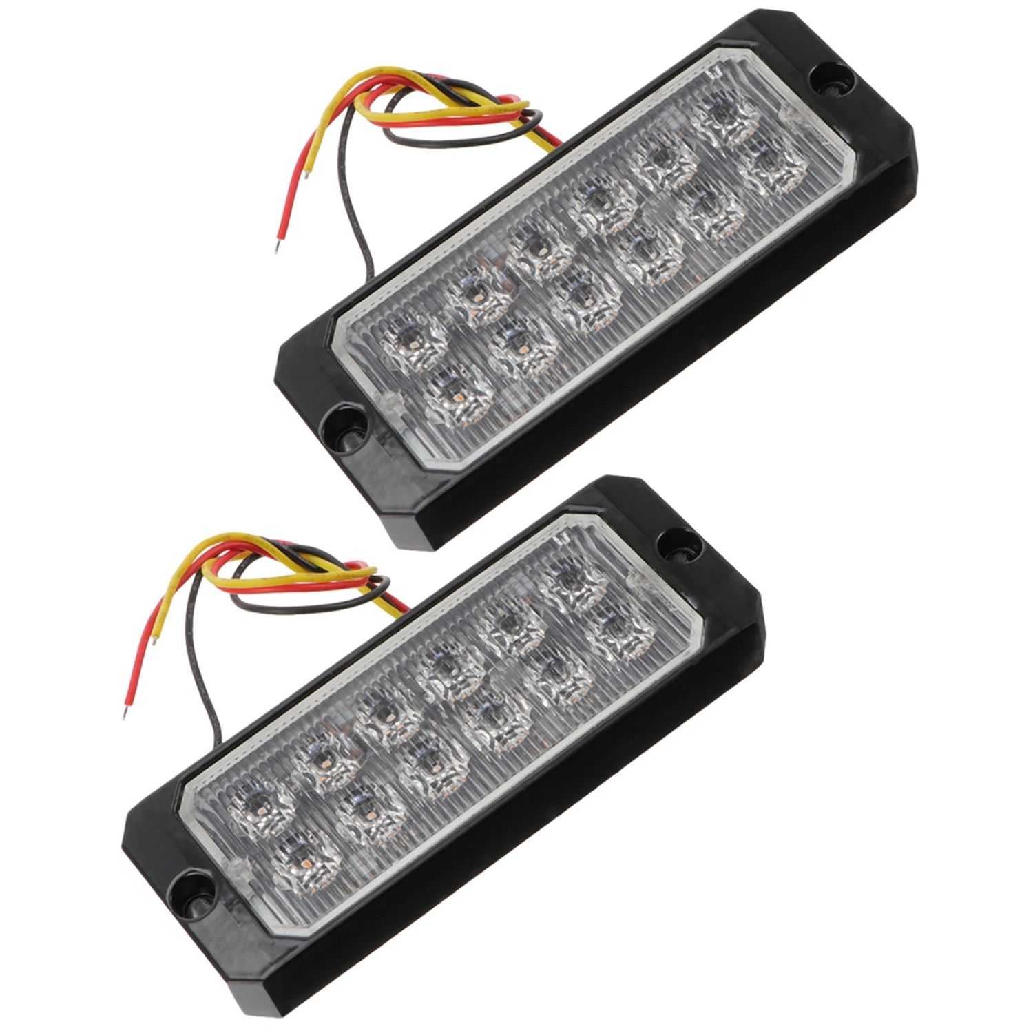 2pcs 12-24V Auto Side Turn Signal Indicator Light 12 LED Driving Side Light