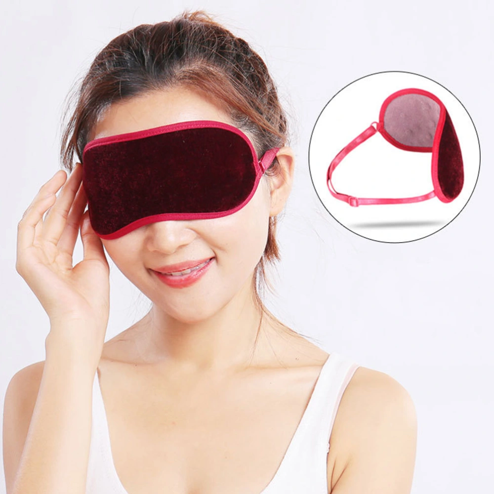 1 Set/2pcs Magnetic Cloth Sleeping Eye Mask Practical Shading Eye Mask Breathable Eye Mask for Home Outdoor (Grey and Red Each 1PC)