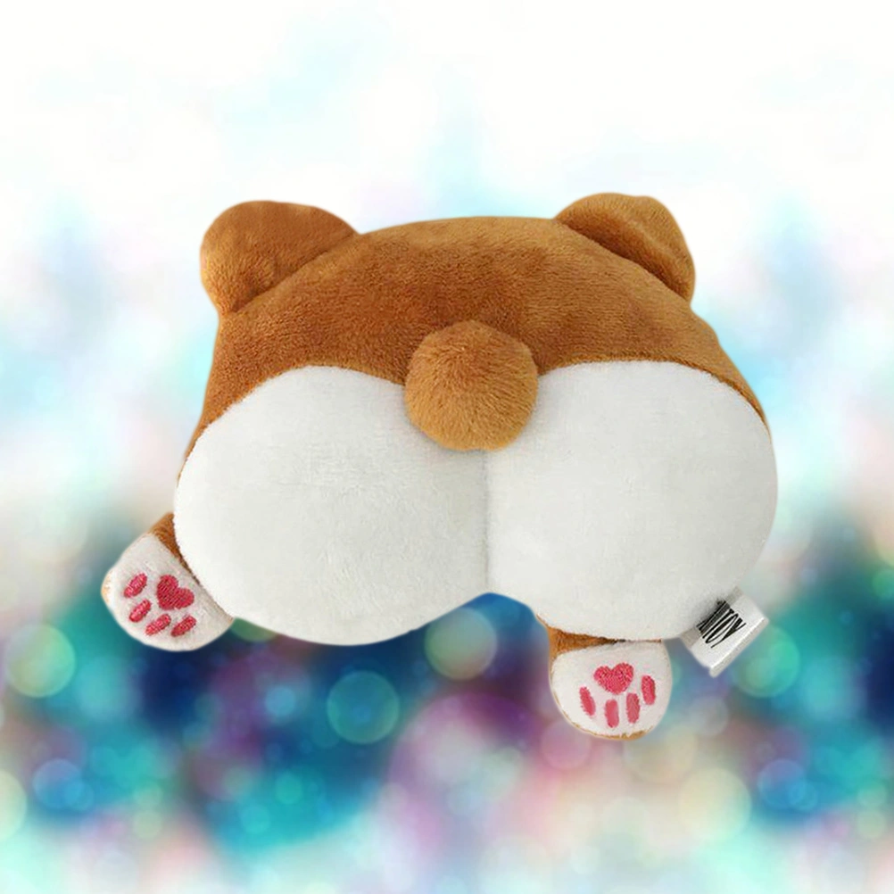 Pet Corgi Ass Toy Funny Artificial Ass Toy With BB for Pet Dog Animal