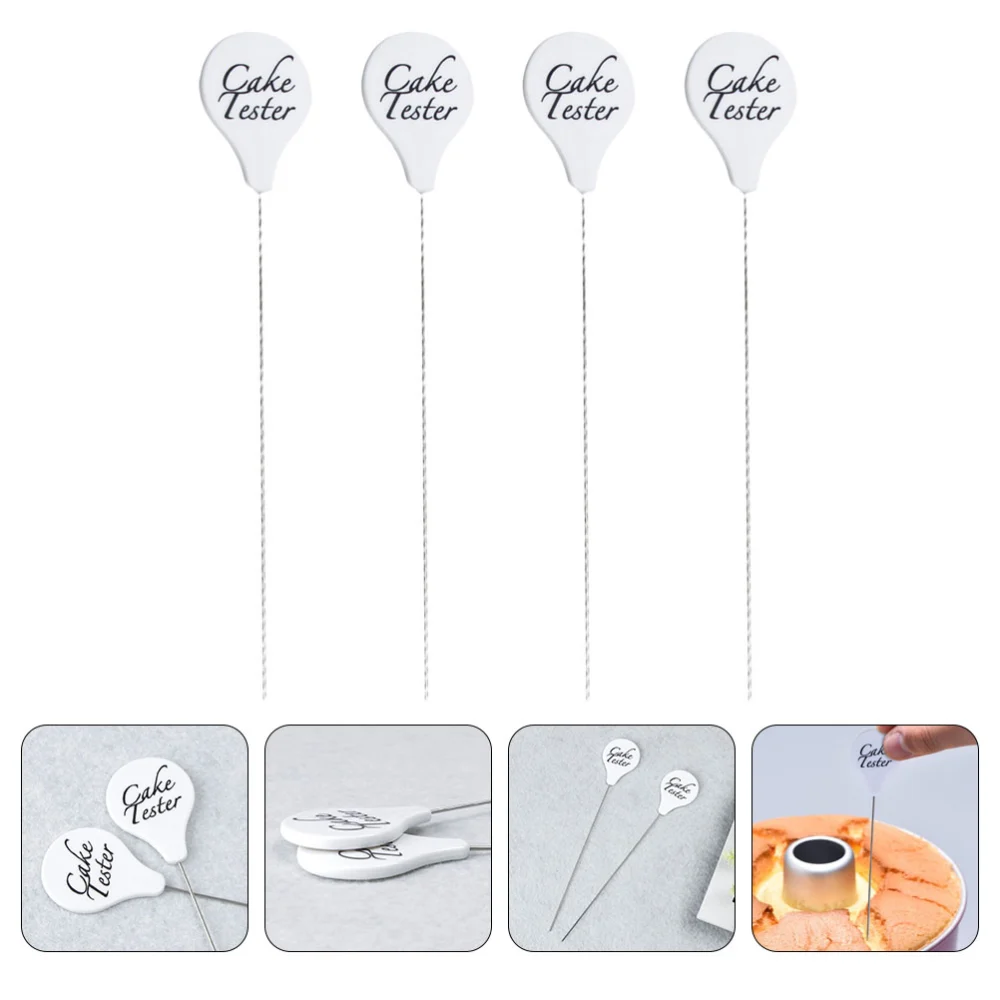 4pcs Stainless Steel Cake Tester Kitchen Reusable Cake Probes Bakery Supplies