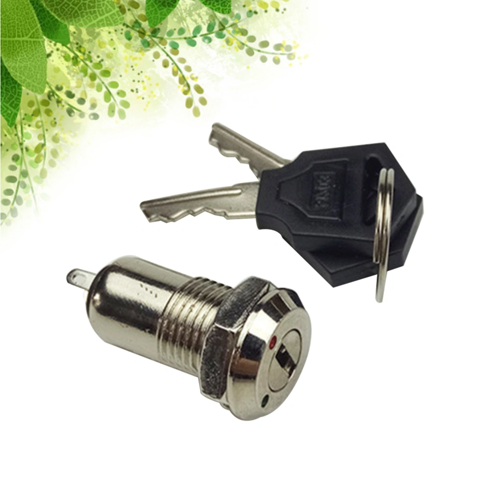 S1204 Key Lock Switch Single Pole Single Throw Round Terminal Key