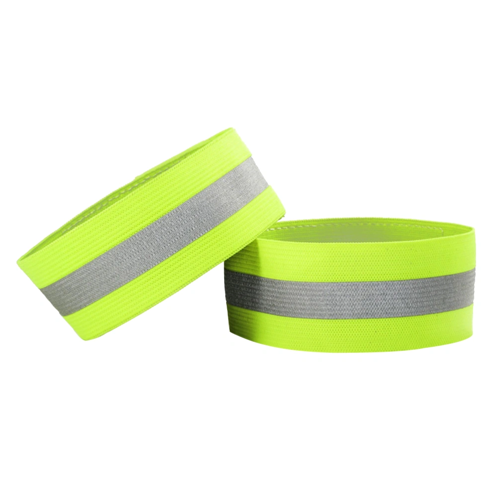 2PCS/Pair Elastic Ankle Wrist Bands for Walking Cycling Running Outdoor Sports High Visibility Band Reflective Wristbands