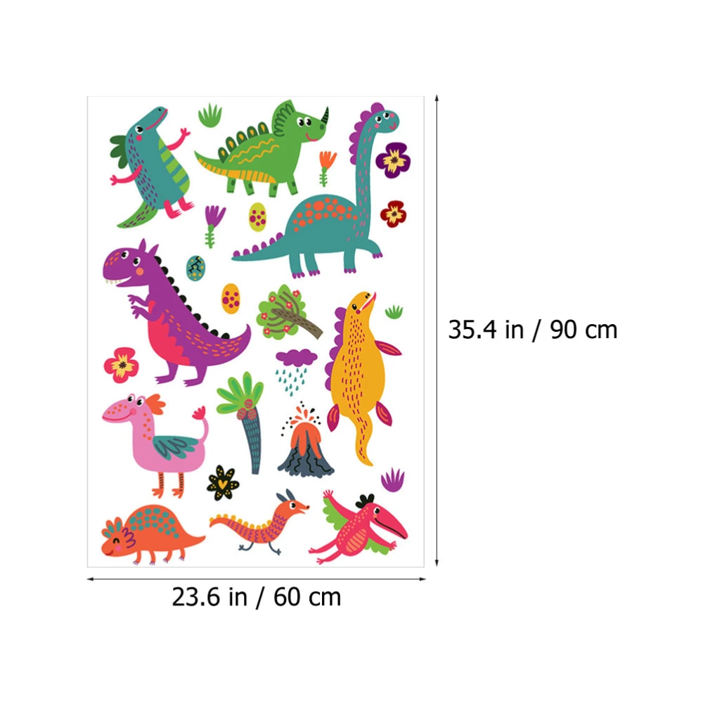 1Set Cartoon Animal Stickers Lovely Dinosaur Wall Stickers Bedroom Stickers