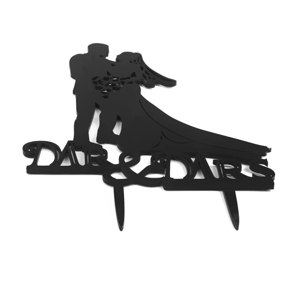 Acrylic Wedding Cake Topper Mr & Mrs Bride & Groom Wedding & Anniversary Cake Decorations