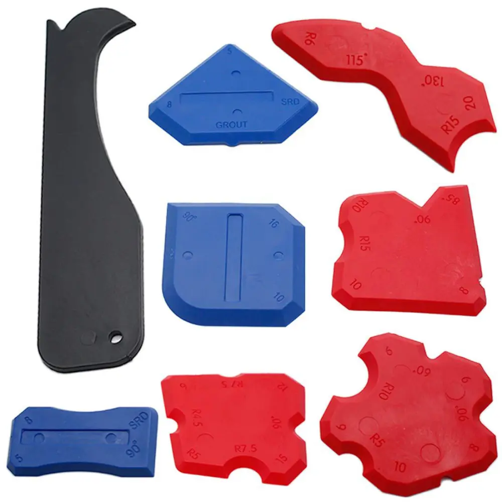 8pcs/Set Glass Glue Scraper Sealant Remover Glue Spatula Glue Cleaning Tool