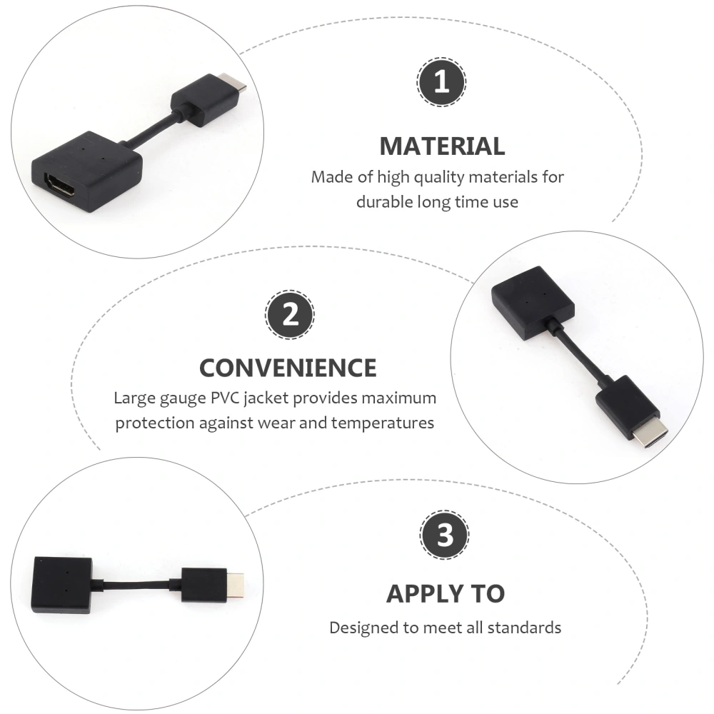 10pcs 19+1 Standard 2.0 4K Extension Cable Male to Female 10cm 4K Extended Cable Connector Adapter Cord for TV LCD Laptop