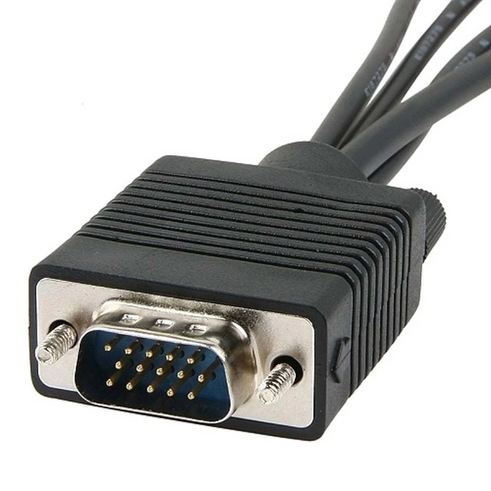 VGA SVGA to S-Video 3 RCA AV Adapter Converter Cable