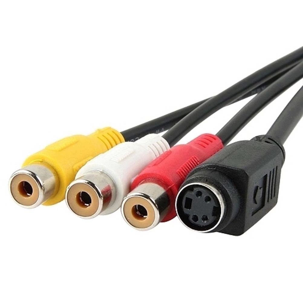VGA SVGA to S-Video 3 RCA AV Adapter Converter Cable