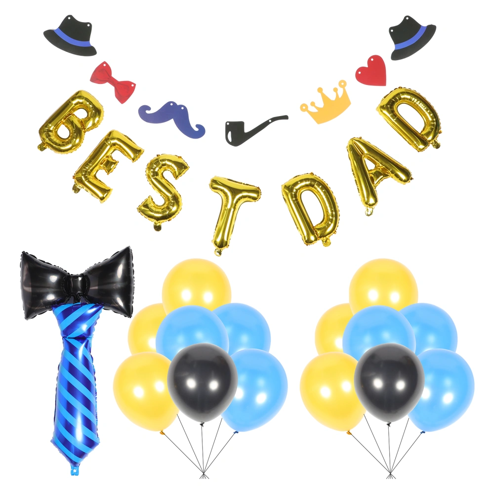 1 Set of Father's Day Balloon Banner Creative Party Layout Hanging Decorations Festival Supplies