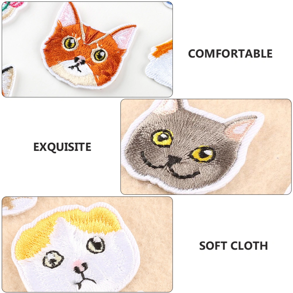 1 Set Cartoon Animals Sewing Patches Decorative Cloth Applique for Jeans Bags