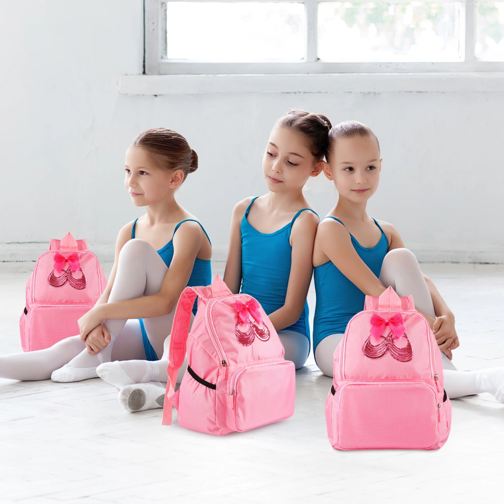 1pc Girl Dance Bag School Backpack Adjustable Shoulder Strap Ballet Dance Backpack Casual School Bag