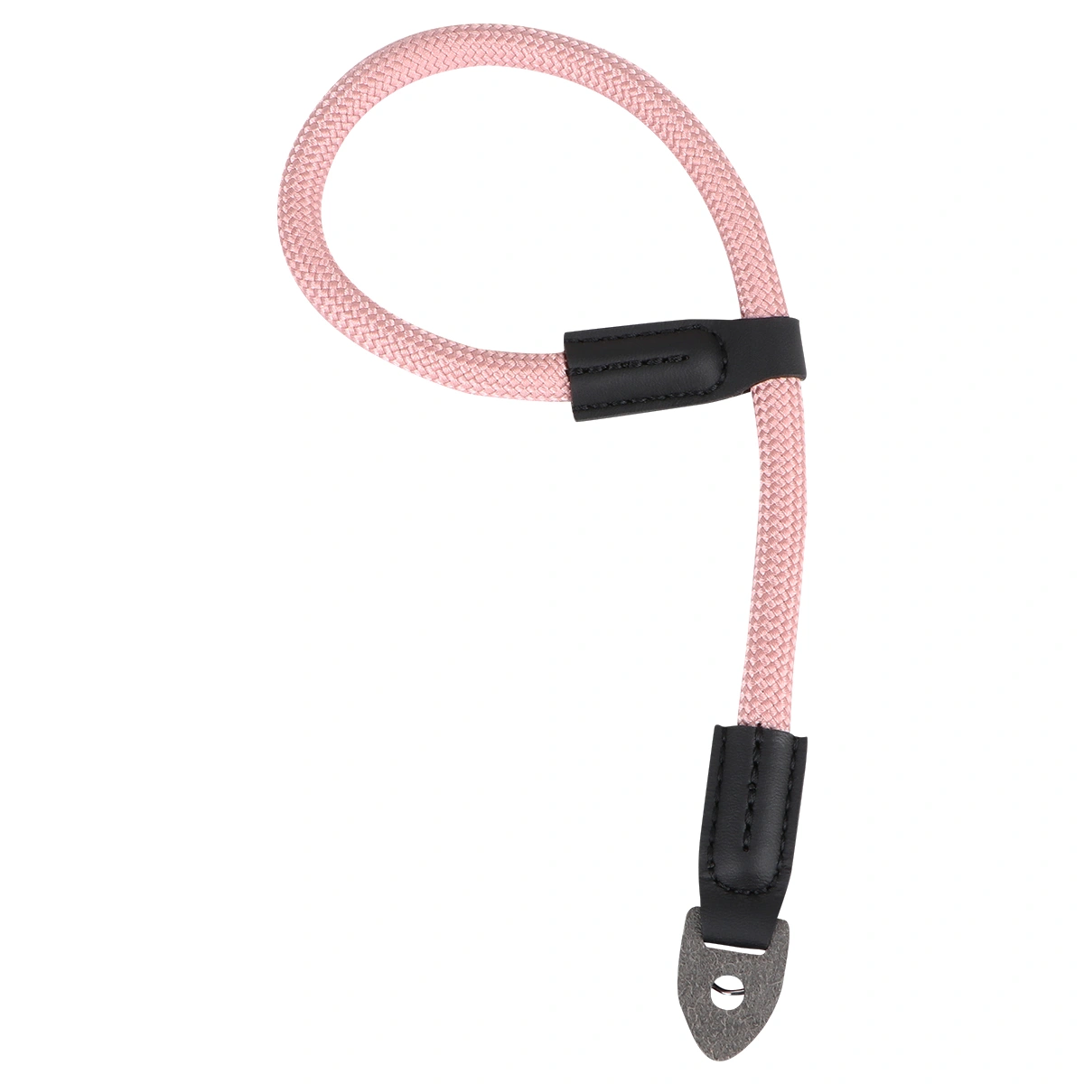 1PC Micro-single Camera Wrist Cord High Sturdy Nylon Rope Wear-resistant Mirrorless Camera Lanyard Strap with Round Holes Without Camera (Rose Gold)