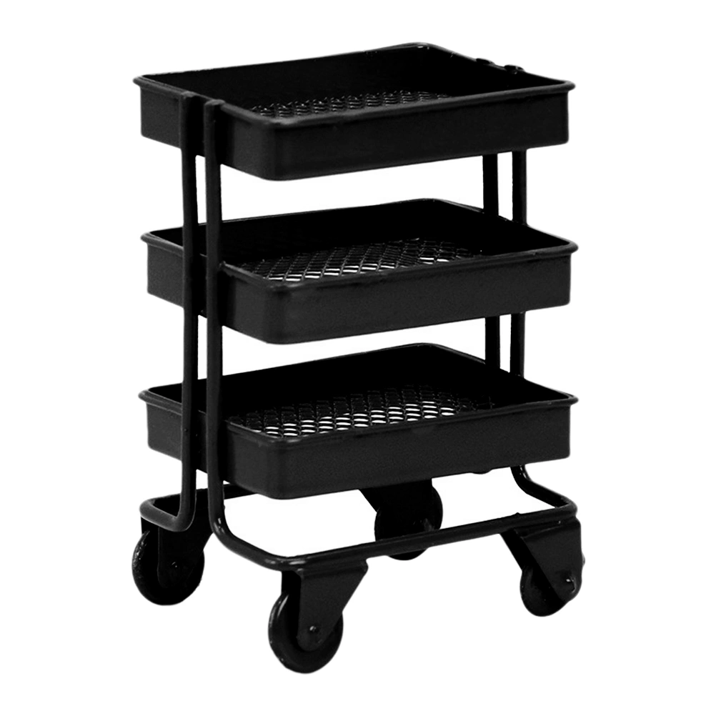 Mini House Storage Cart Decor Decorative Miniature Cart Doll House Ornament