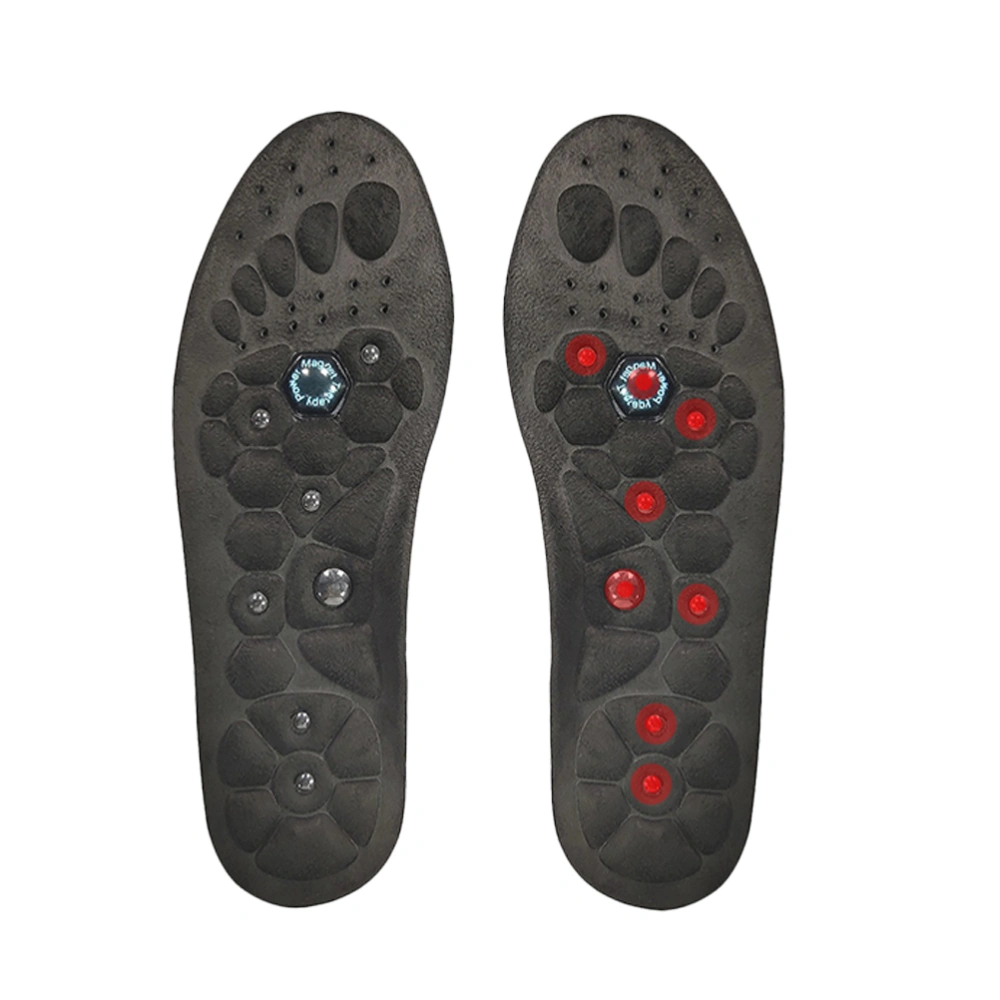 1 Pair of Sports Insoles Magnetic Treatment Massage Insoles Running Shoe Cushion - Size S