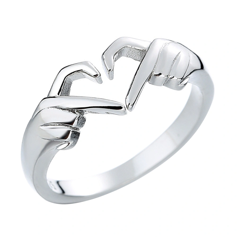 Open Finger Ring Decor Ring Heart Hug Rings Couple Hug Rings Wedding Ring Jewelry