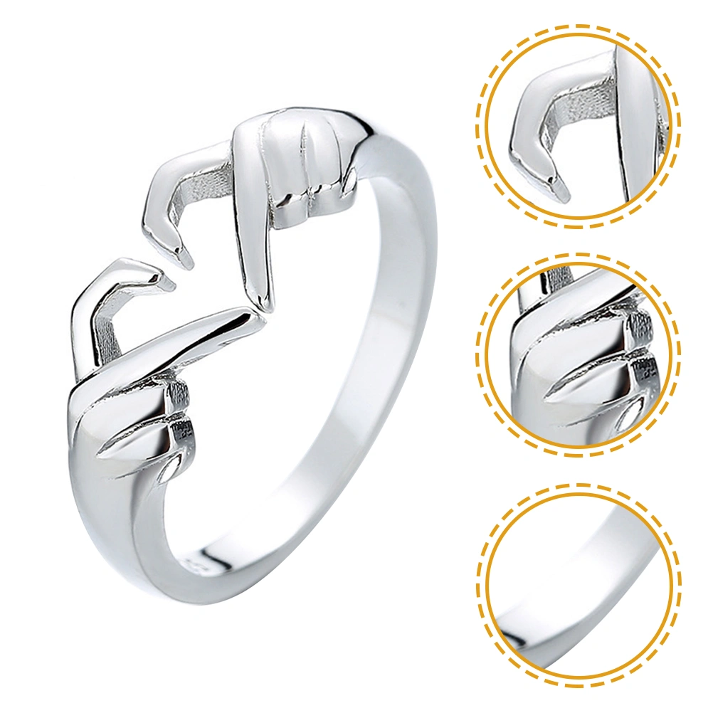 Open Finger Ring Decor Ring Heart Hug Rings Couple Hug Rings Wedding Ring Jewelry