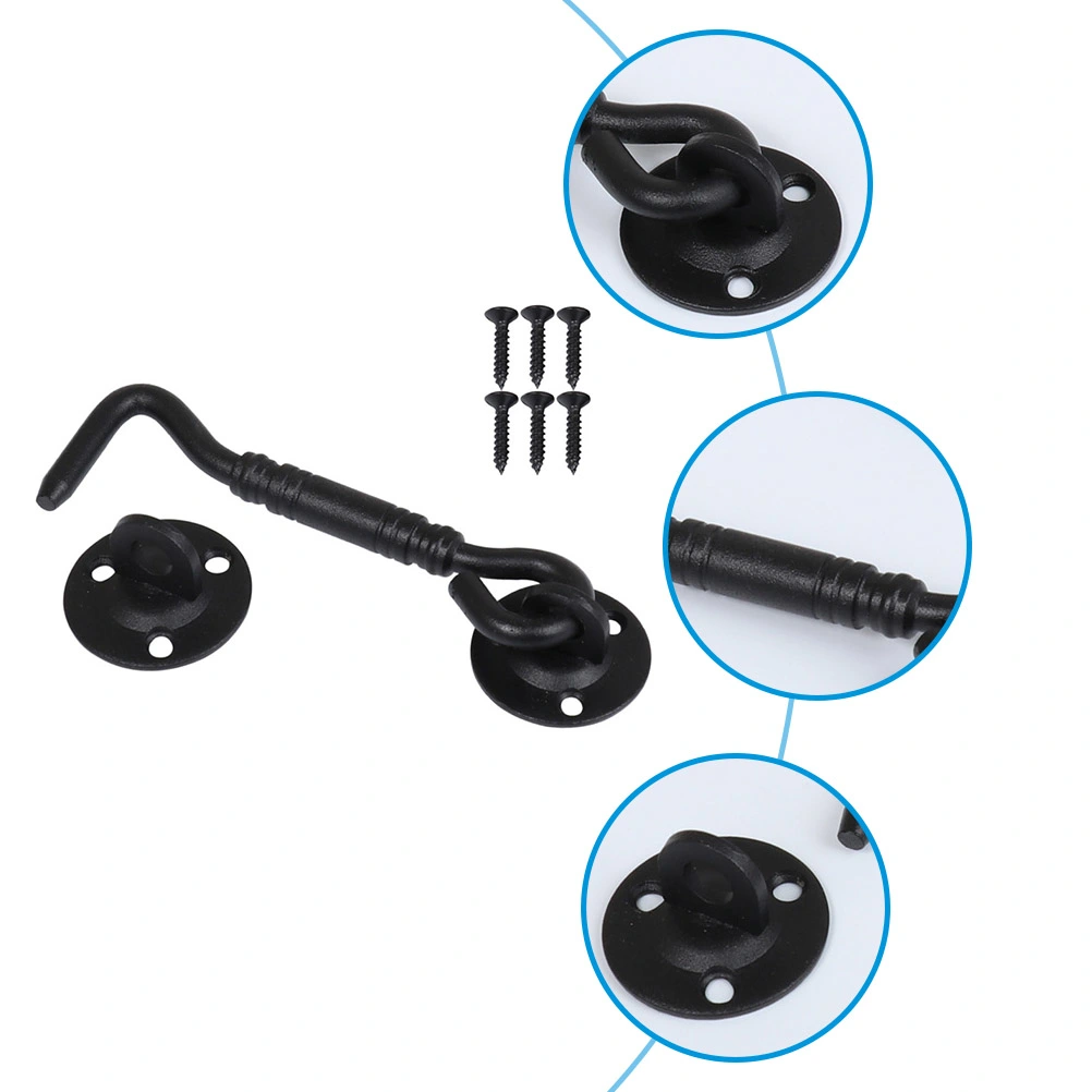 Stainless Steel Hook Eye Latch Safety Window Lock Sliding Barn Door Latch Lock
