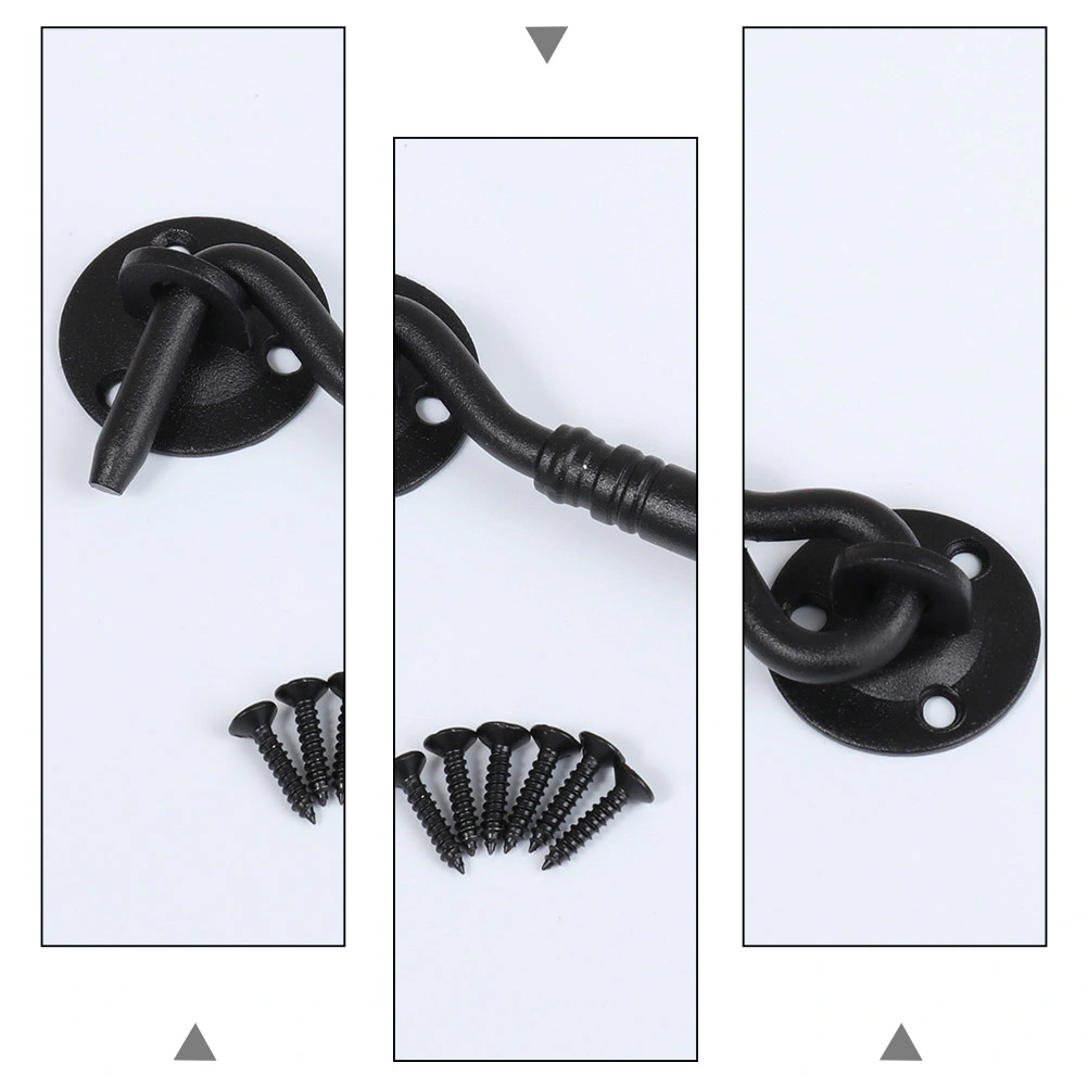 Stainless Steel Hook Eye Latch Safety Window Lock Sliding Barn Door Latch Lock
