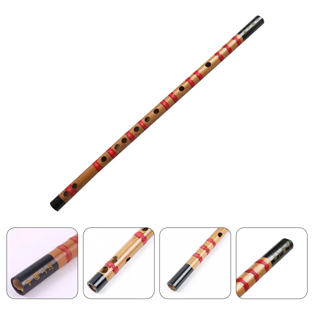 1 Pc Introductory Wooden Flute Portable Flute Chinese Flute for Beginner (G Key)