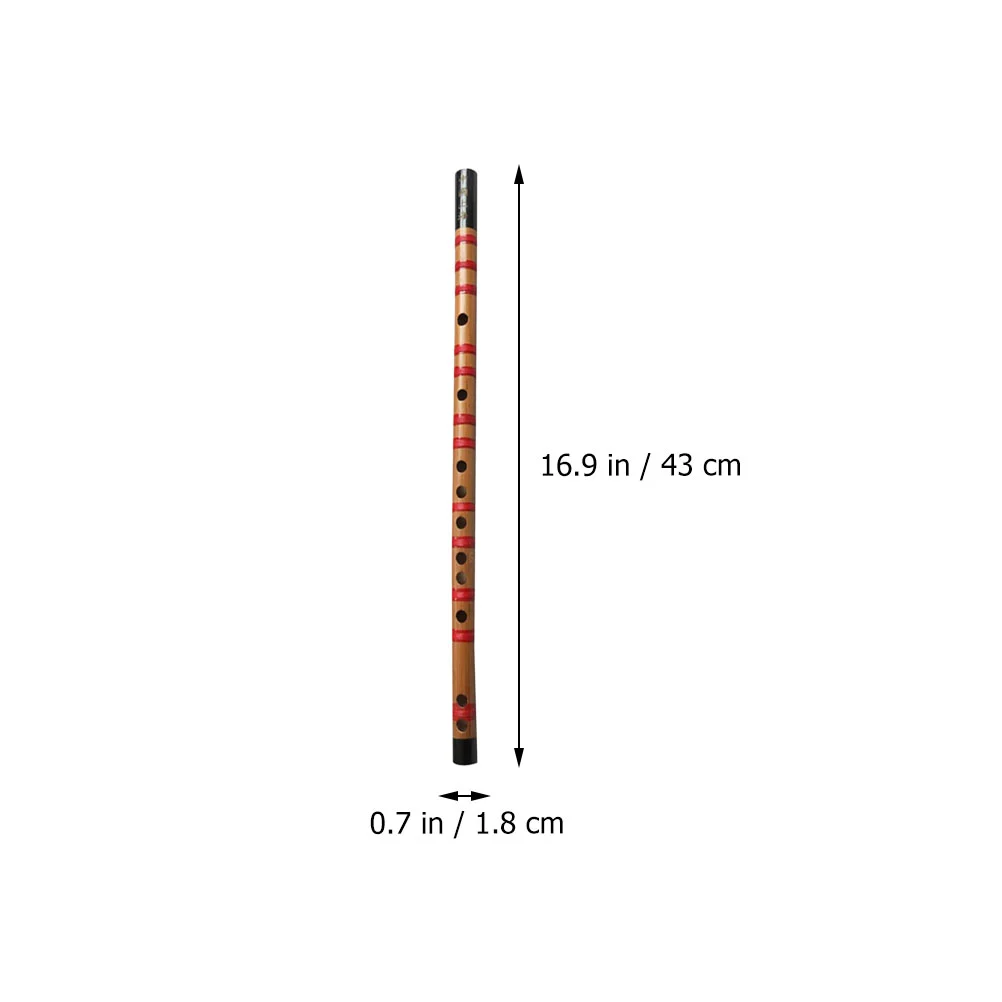 1 Pc Introductory Wooden Flute Portable Flute Chinese Flute for Beginner (G Key)