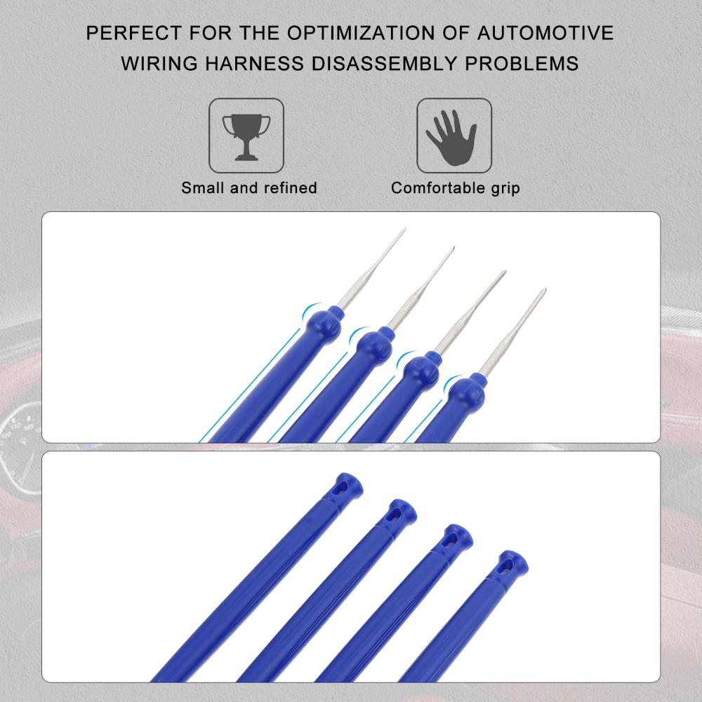 1 Set of 4Pcs Car Wiring Dismount Tools Car Cable Dismount Tool Plug Pin Remover