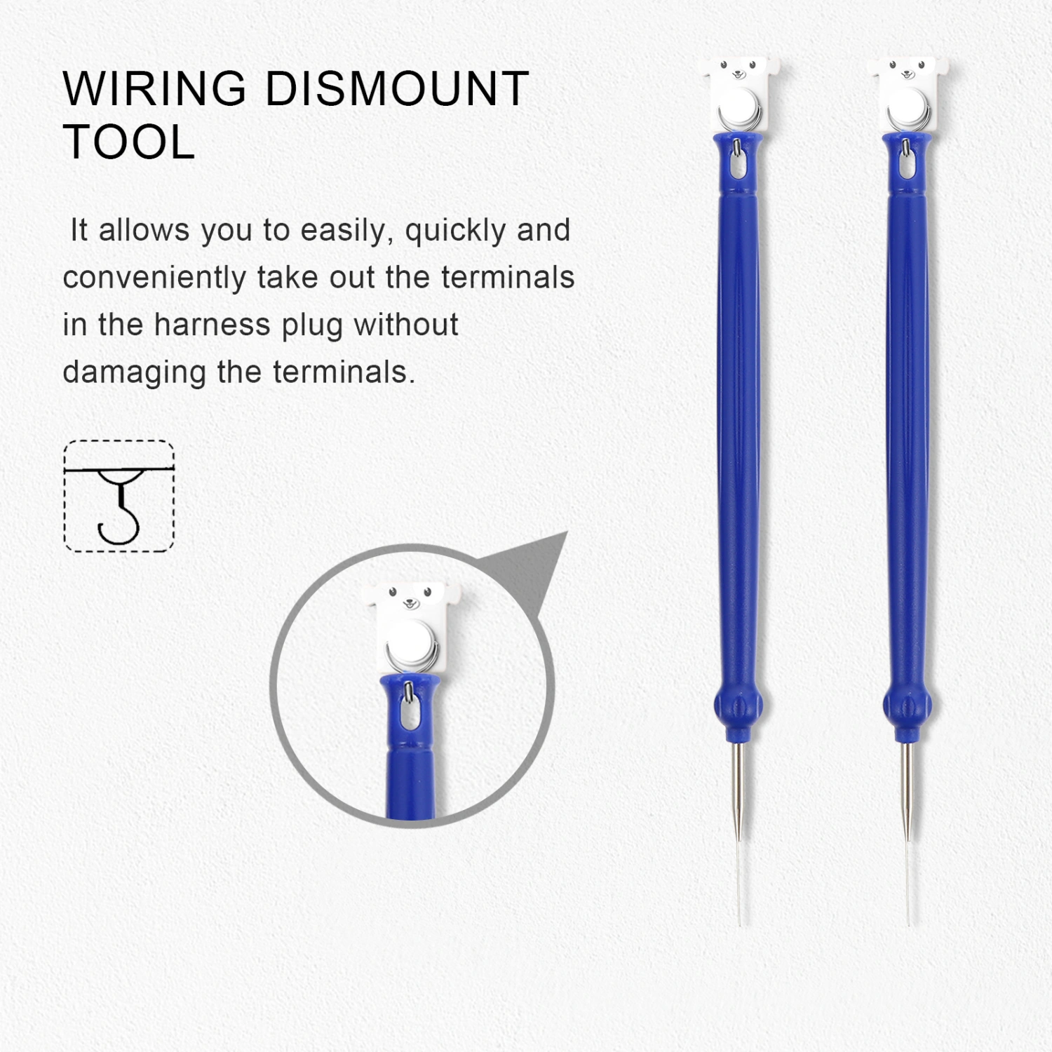 1 Set of 4Pcs Car Wiring Dismount Tools Car Cable Dismount Tool Plug Pin Remover