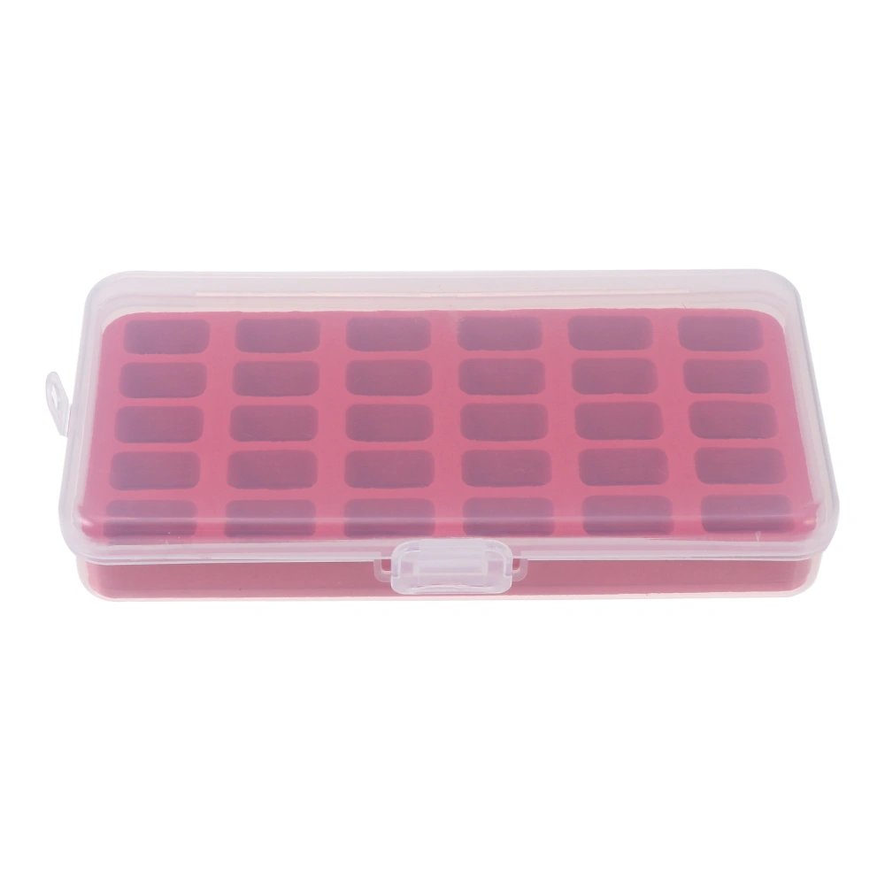 1pc 30 Slots Bobbin Storage Case Bobbin Storage Holder Plastic Bobbin Box