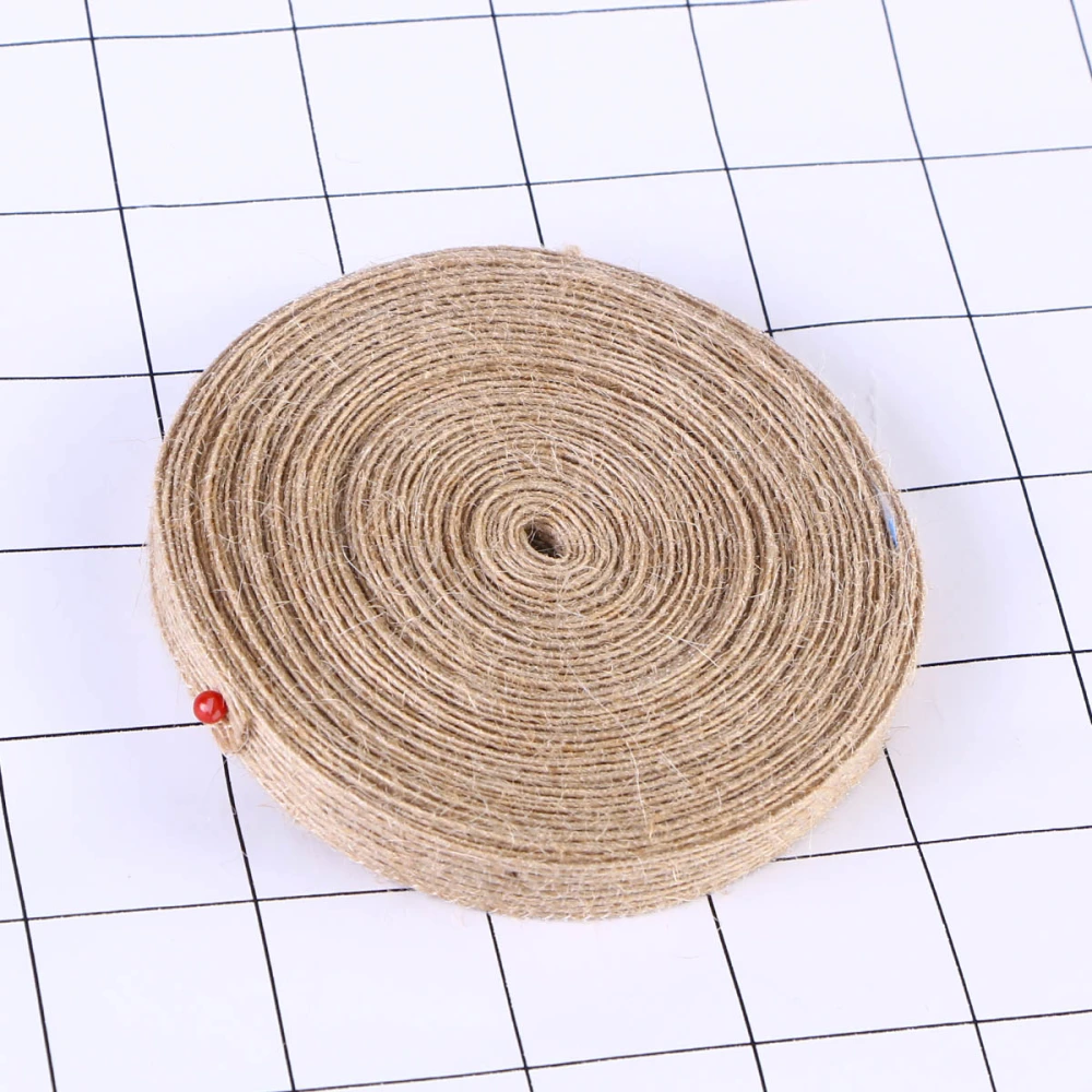 DIY Natural Hemp Rope Jute Webbing Twine Woven Rope Wedding Bag String Wooden Craft Accessories