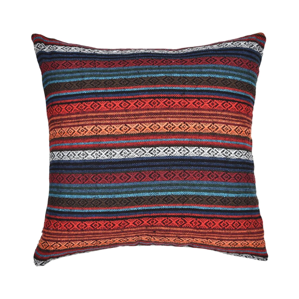 Throw Pillow Cover Stripe Pillowcase Car Cushion Cover Vintage Pillow Cover Ethnic Style Pillow Case