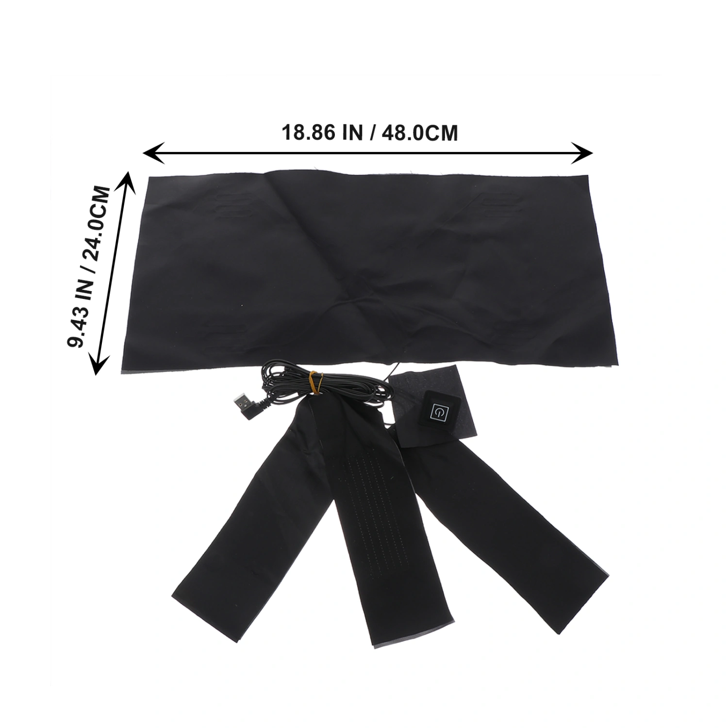 1 Set USB Charging Clothes Heater Pad Winter Clothes Warmer Electric Heated Mat
