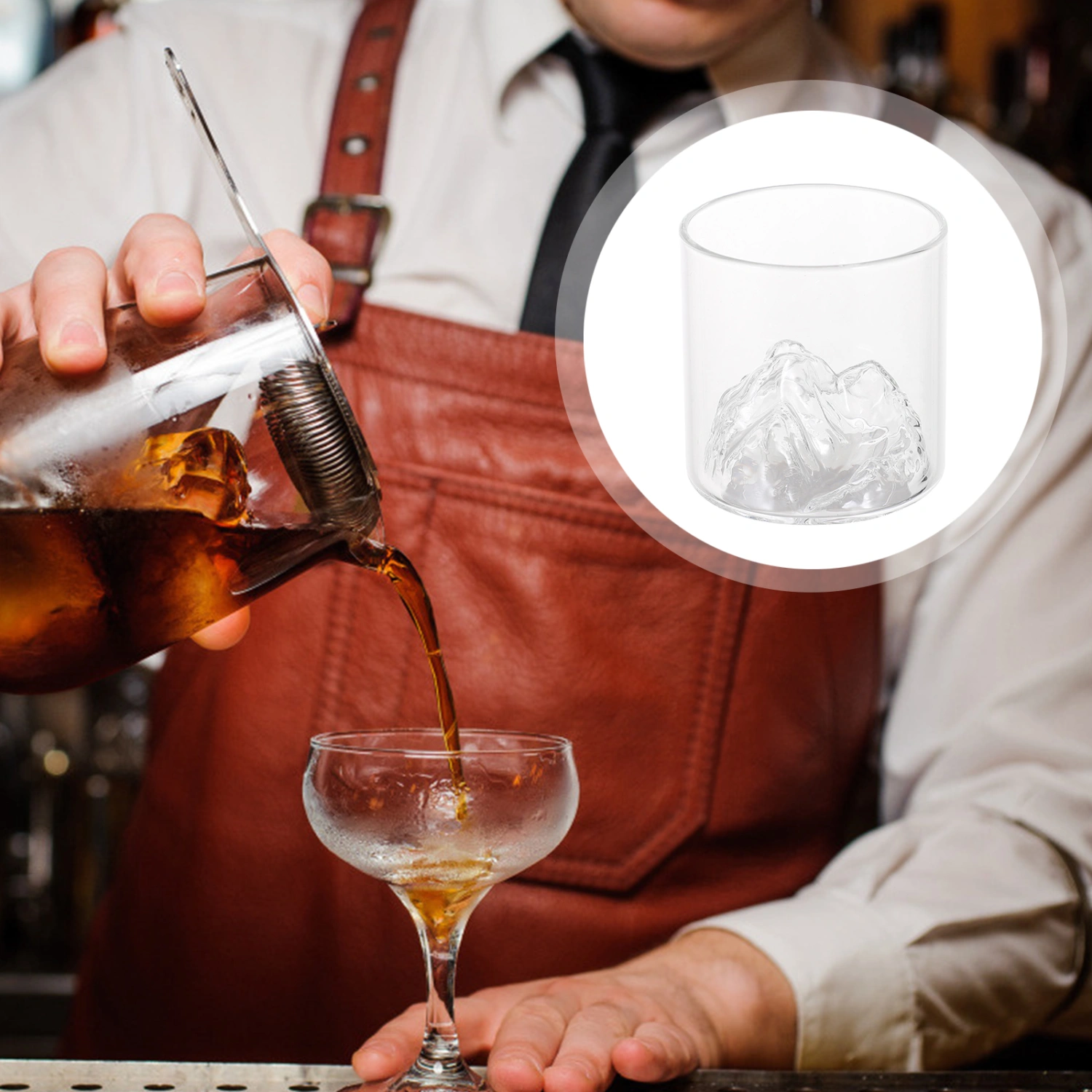 2pcs Japanese Style Whisky Cup Shallow Mountain Wine Cup Whiskey Glass Drinkware