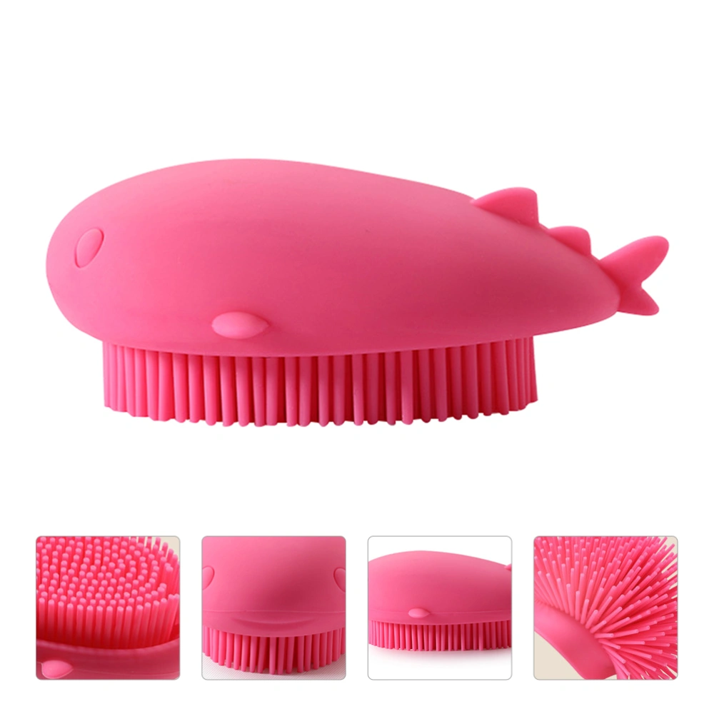 Baby Shower Brush Whale Shaped Bath Brush Baby Cleaning Tool Baby Bath Supply