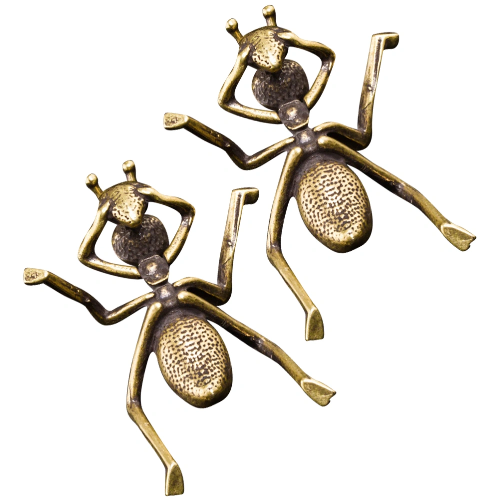 2pcs Ant Handicrafts Creative Desktop Ornaments Office Tea Table Decoration