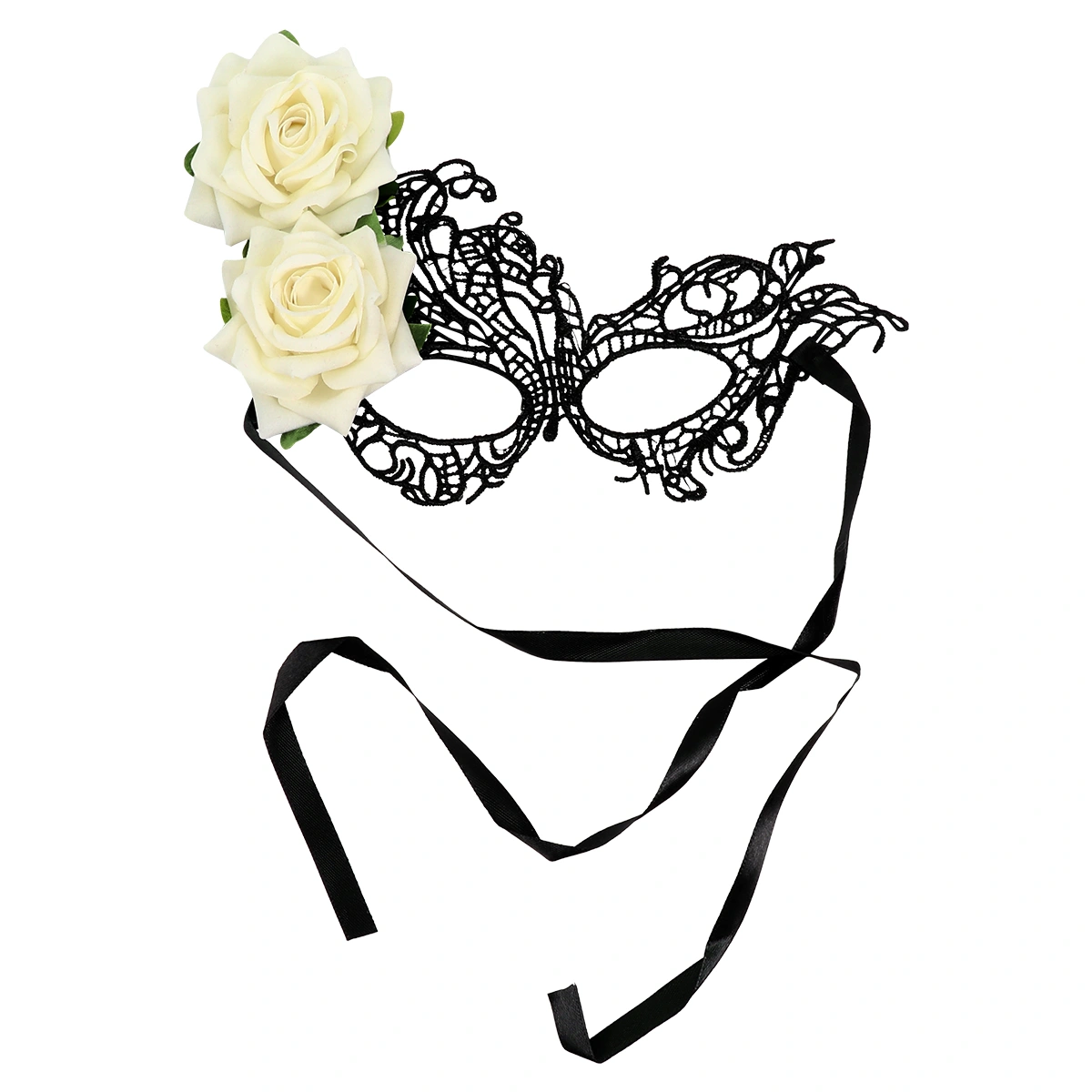 1 Pc Rose Eye Mask Masquerade Half Face Mask Party Decor Mask for Halloween