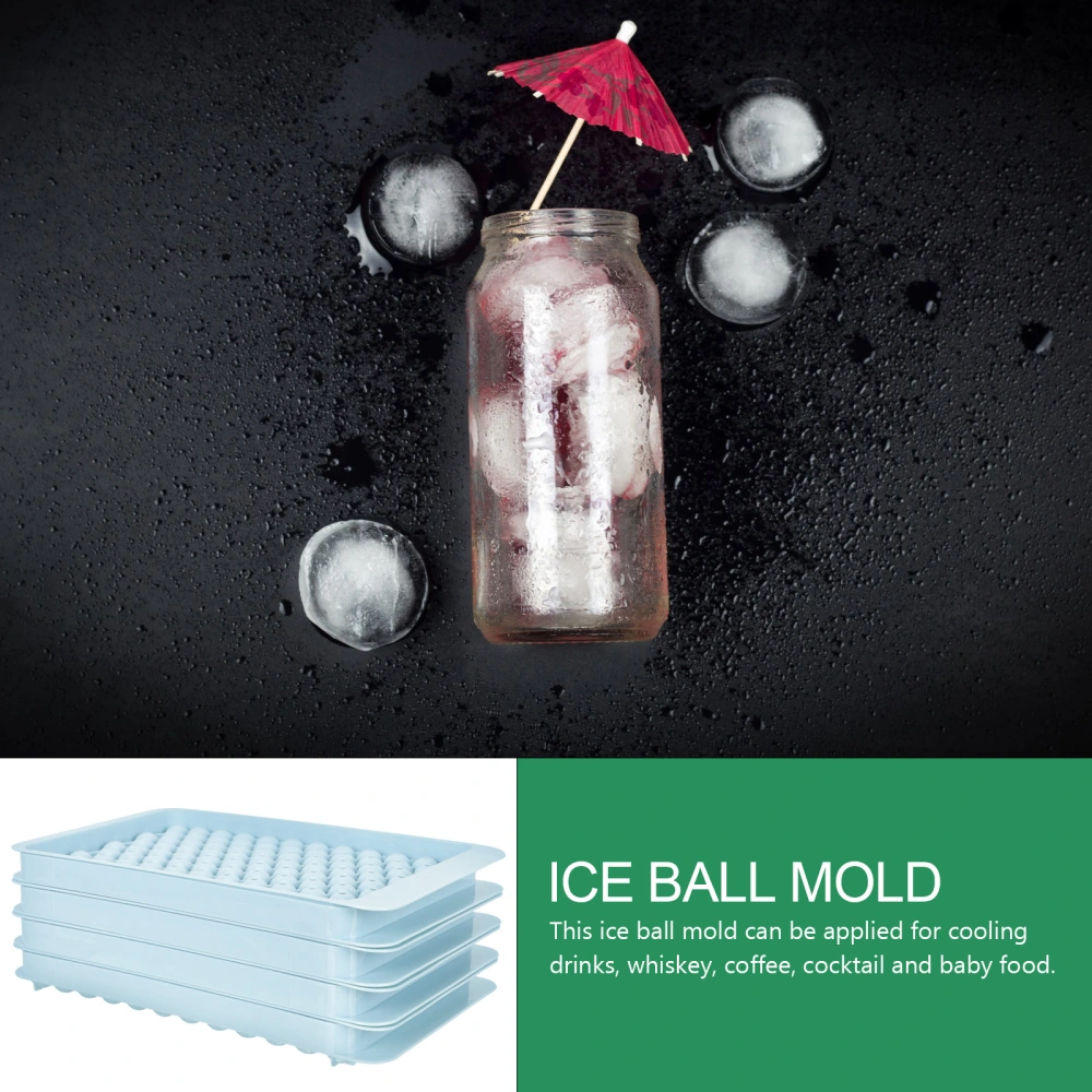 1 Set Ice Tray for Freezer Round Ice Mold Large Ice Cube Mold Multi-use Ice Making Mold