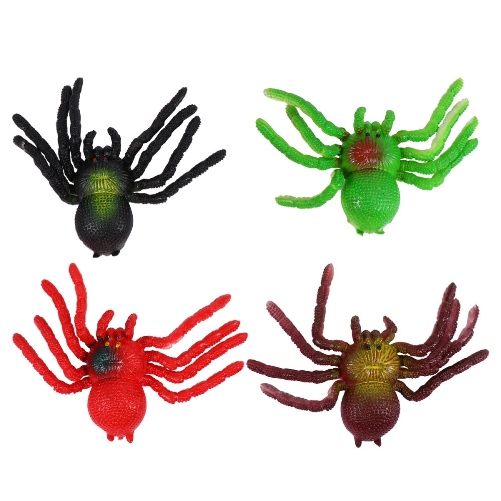 12pcs Large Artificial Spider Toy Halloween Tricky Props for April Fool's Day