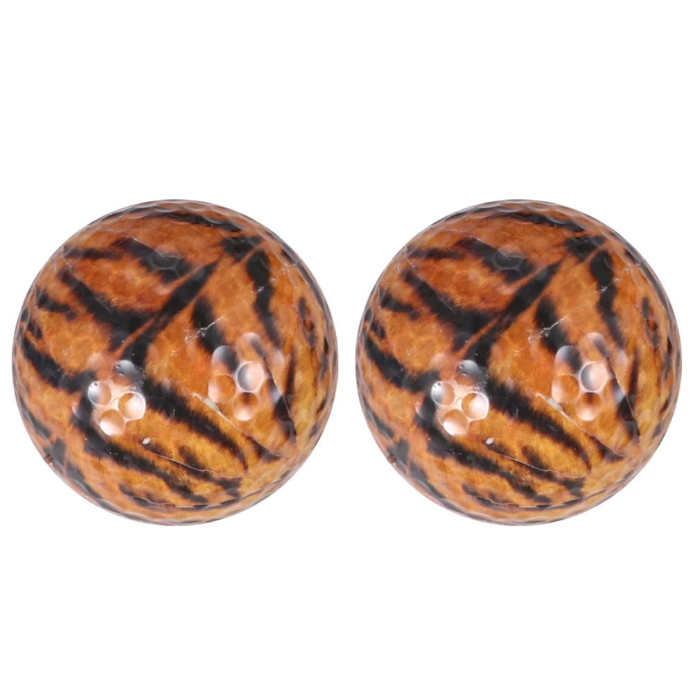 2PCS Tiger Pattern Ball Simulation Rubber Training Sports Ball 2-layers Practice Ball