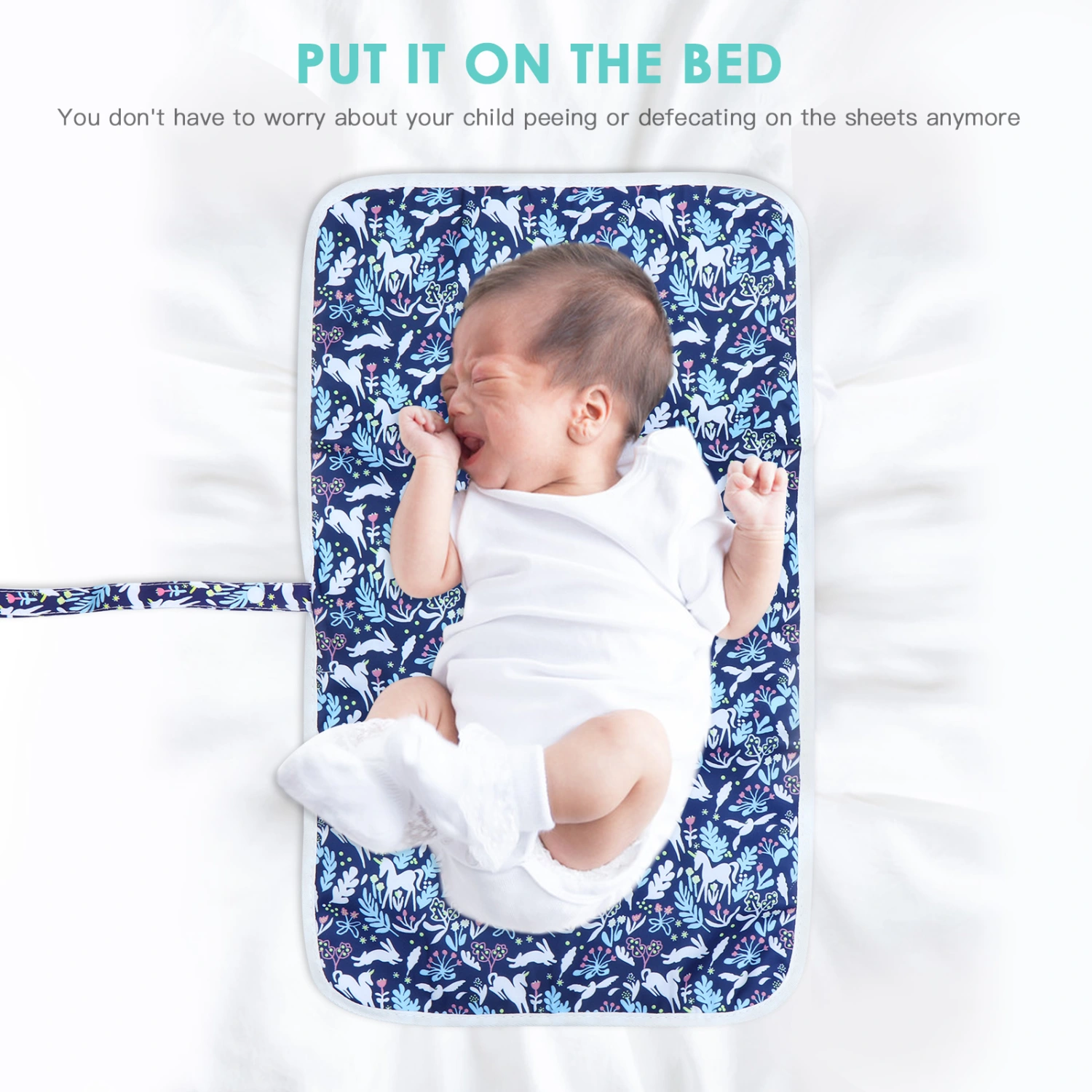 Waterproof Baby Diaper Changing Pad Portable Collapsible Baby Changing Mat
