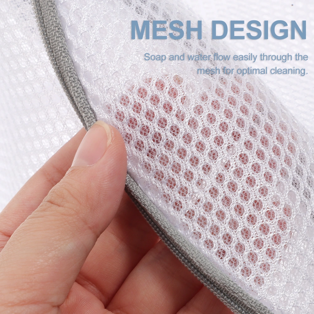 3pcs Hemisphere Shape Bra Mesh Laundry Bag Laundry Bag Bra Wash Bag Underwear Laundry Bag for Home (Grey)