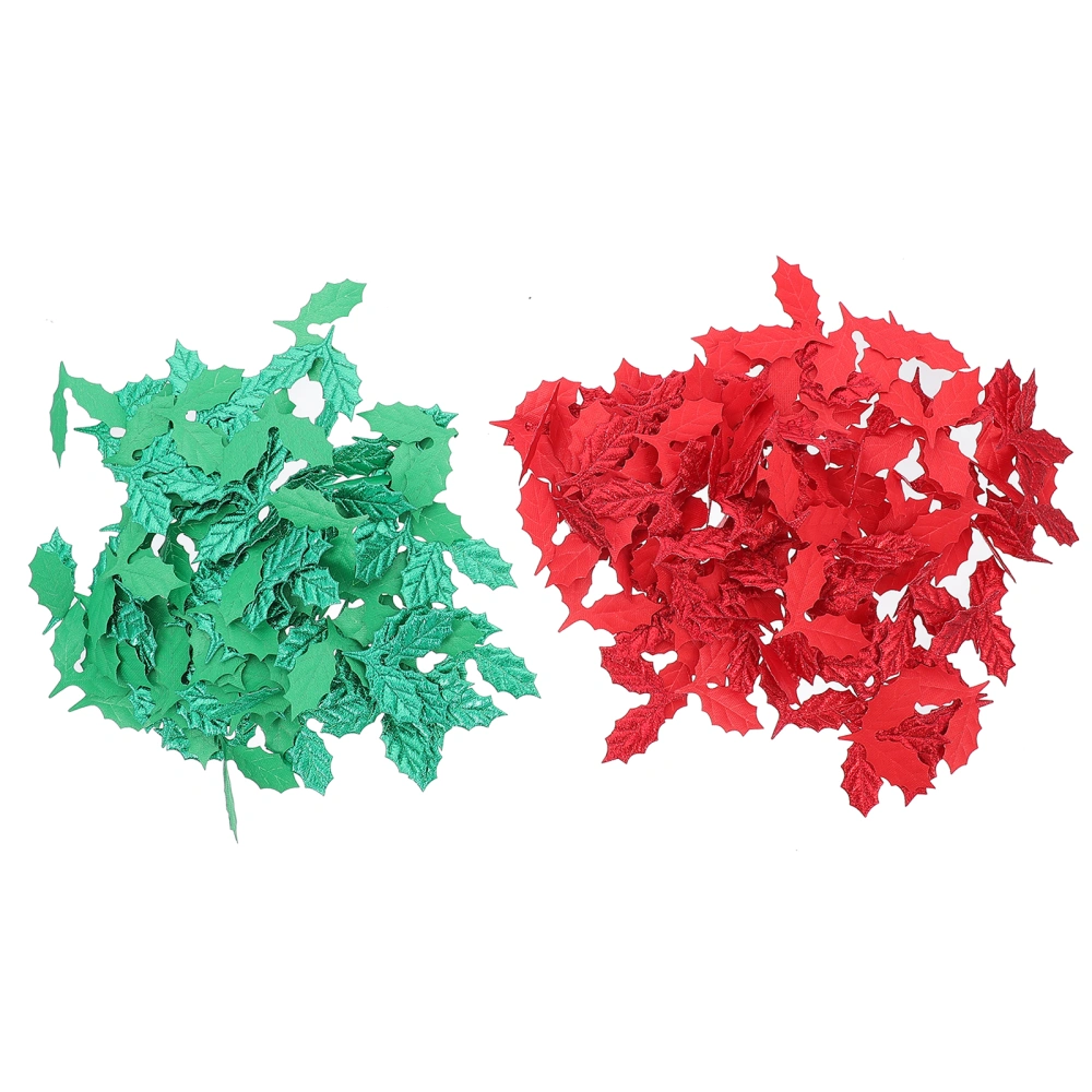 200pcs Plastic Leaf Confetti Desktop Leaf Ornament Party Decorations DIY Crafts